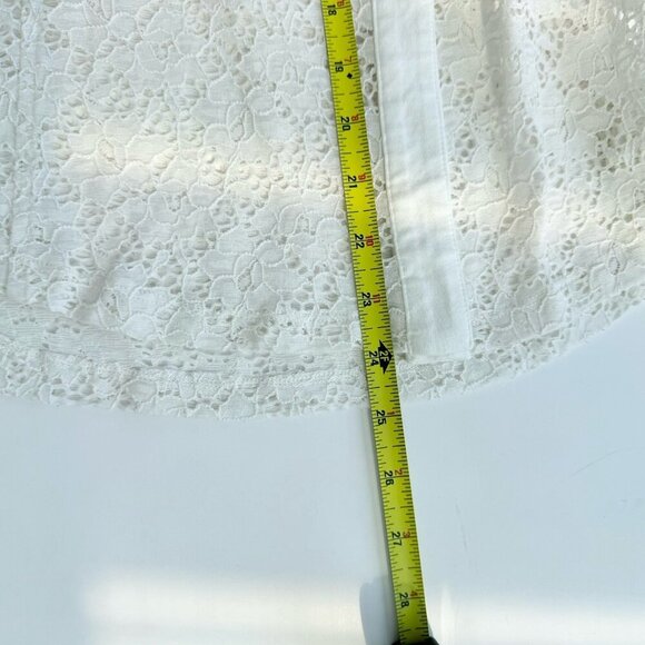 Tristan Stretchy Ivory Lace Blouse Size Large - Picture 5 of 9